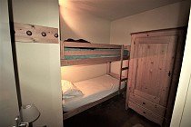 Les Chalets du Thabor - slaapkamer met stapelbed